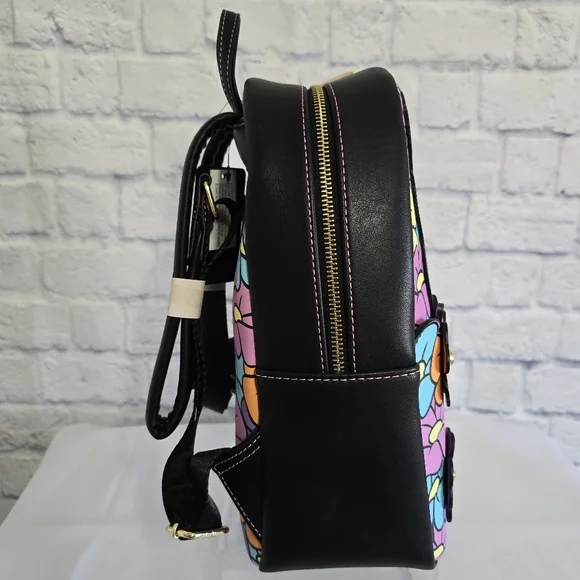 Loungefly Bambi Flower Mini Backpack Floral Blooms Colorful Disney Bag New - Picture 7 of 16